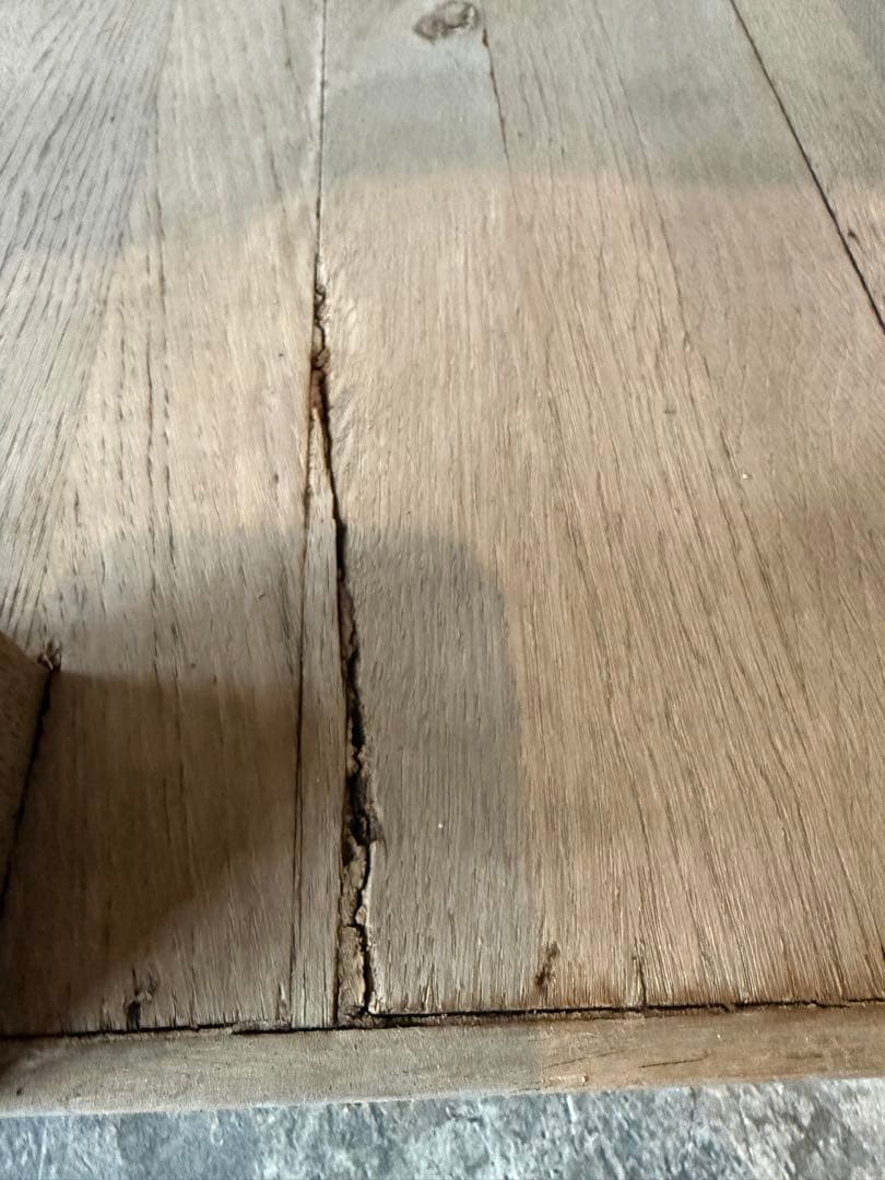 ビンテージ　ドロワー カウンター　コンソール キッチンテーブル　剥離