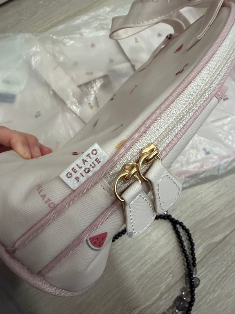 ジェラピケ ジェラートピケ マザーズバッグ ちびフルーツ おむつシート