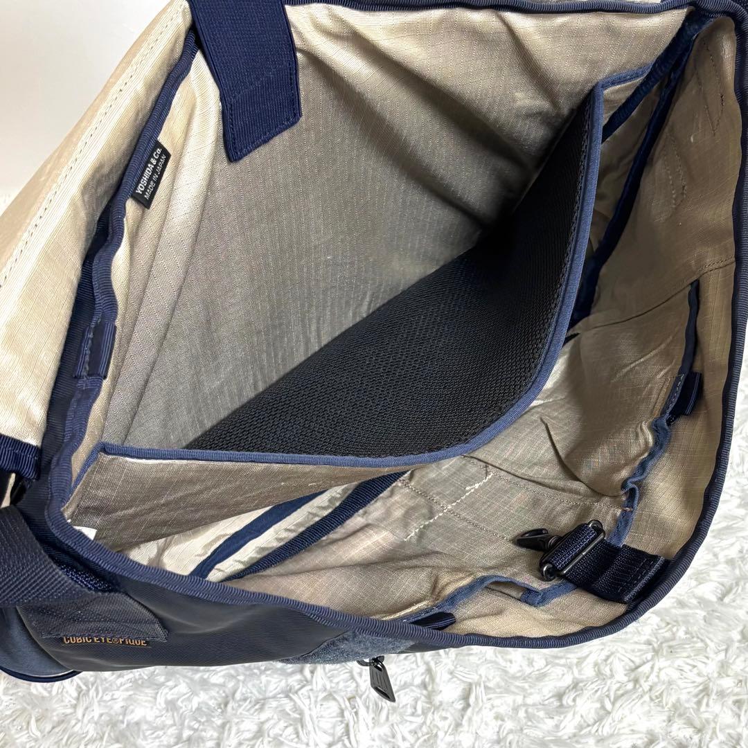 【美品】 ポーター シングス メッセンジャーバッグ ショルダーバッグ ネイビー