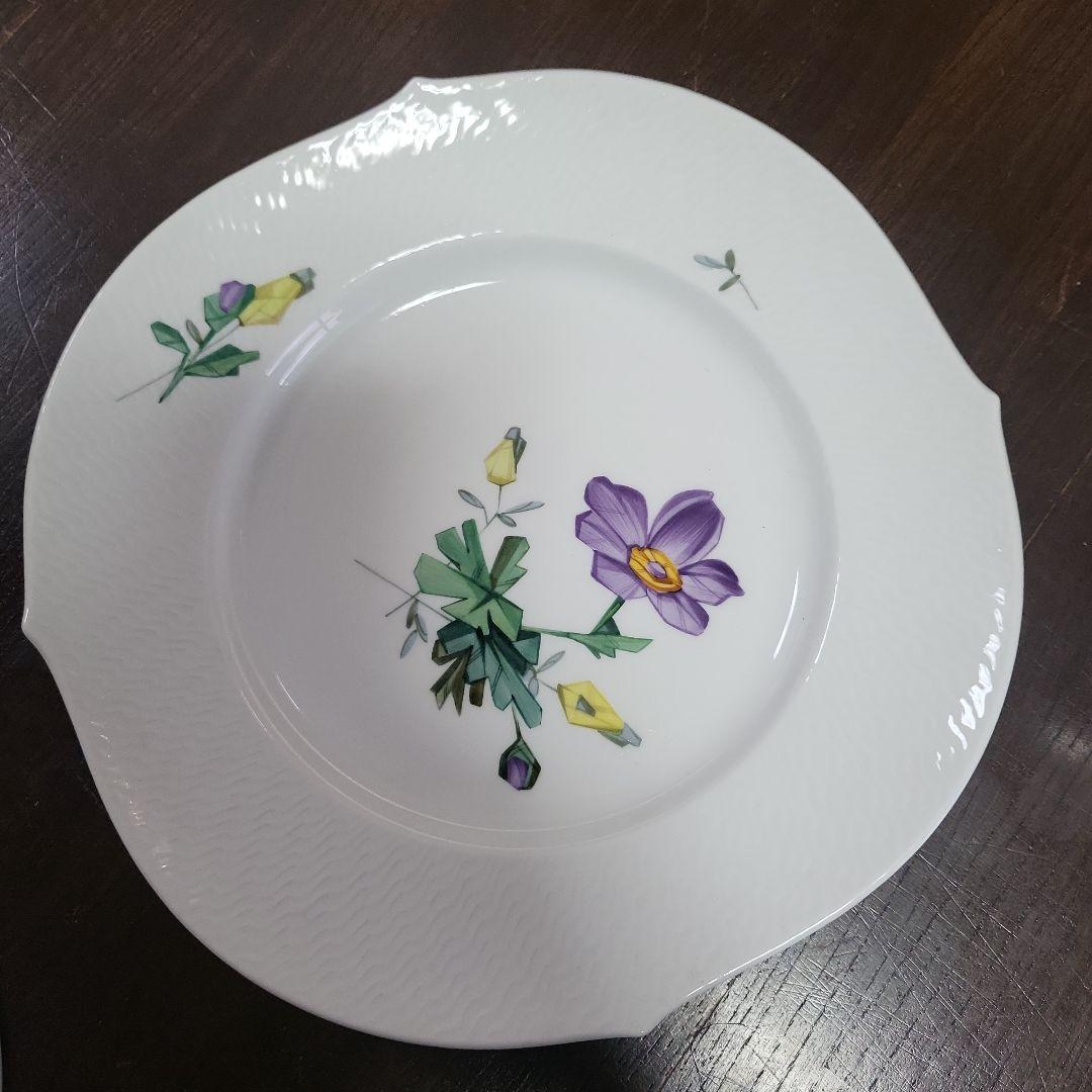 マイセンアルペンフローラ　プレート2枚セット