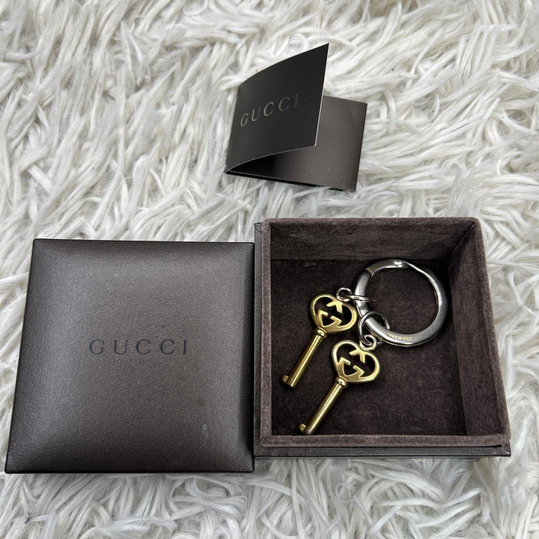 GUCCI インターロッキング ラブリーハート キーリング キーホルダー