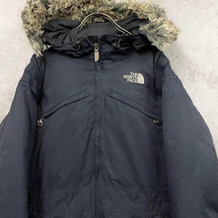 レアUS古着○ノースフェイス ハイベント ダウンコート ブラック レディースL