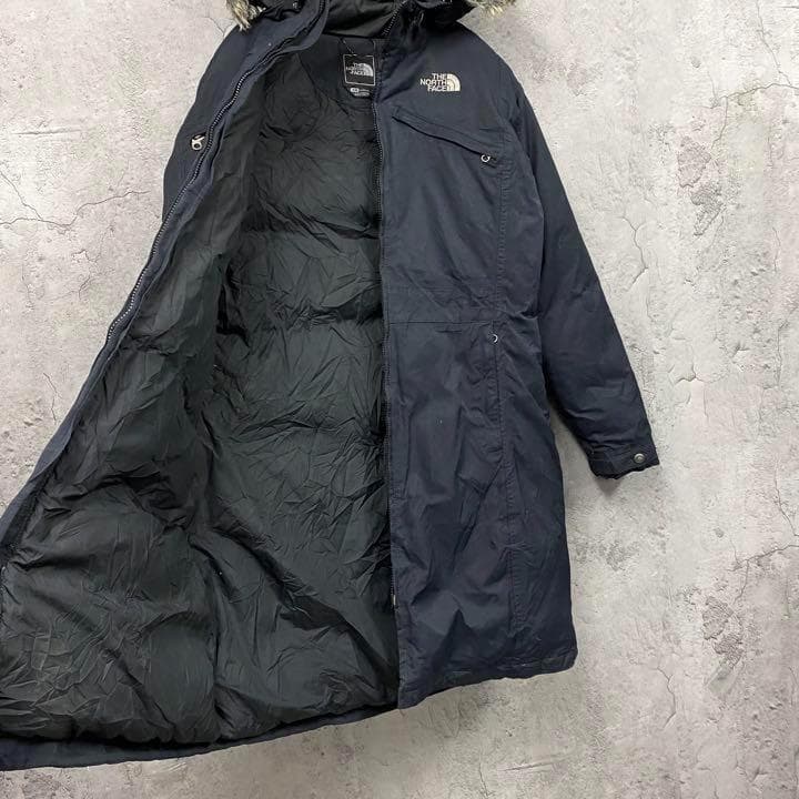レアUS古着○ノースフェイス ハイベント ダウンコート ブラック レディースL