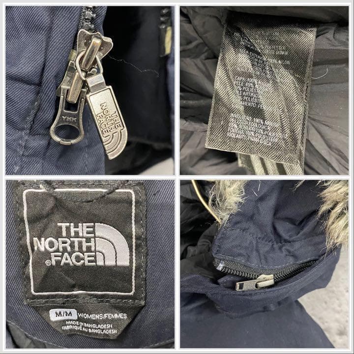 レアUS古着○ノースフェイス ハイベント ダウンコート ブラック レディースL