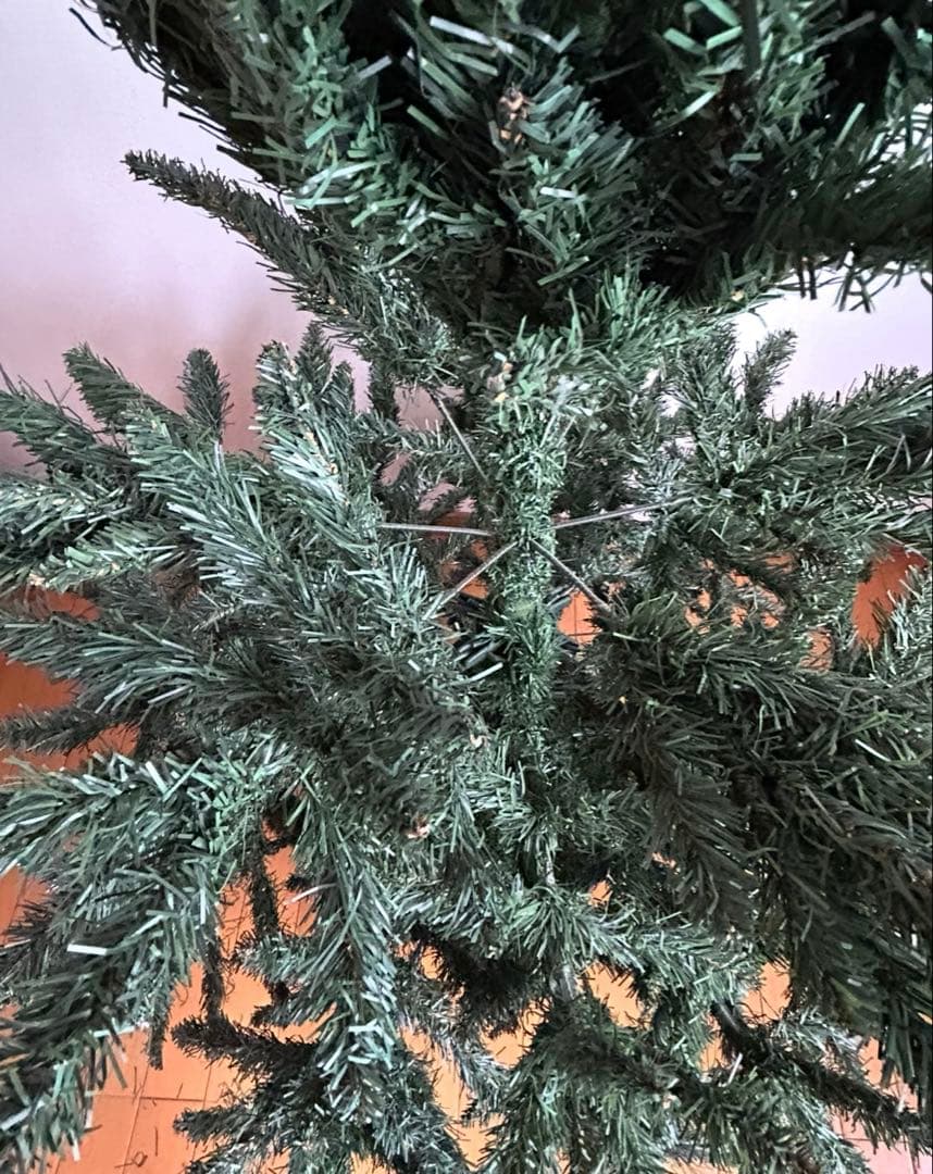 【ヴィンテージ】クリスマスツリー　高さ約150㎝　足元木製ボックス