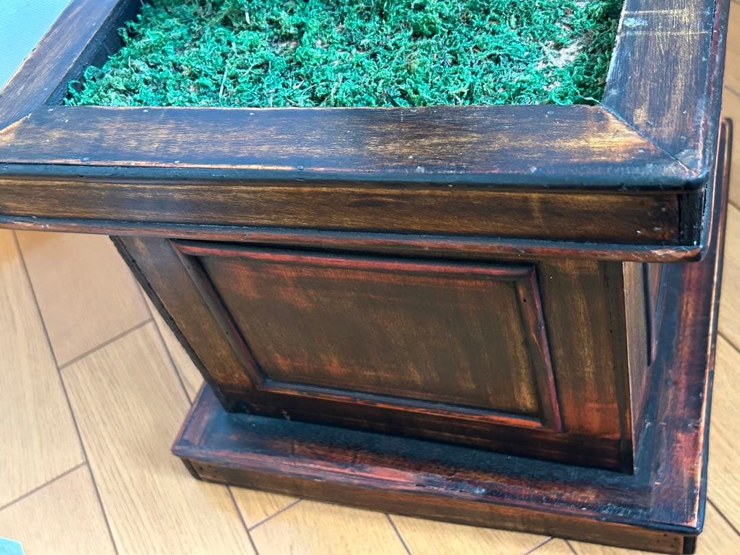 【ヴィンテージ】クリスマスツリー　高さ約150㎝　足元木製ボックス