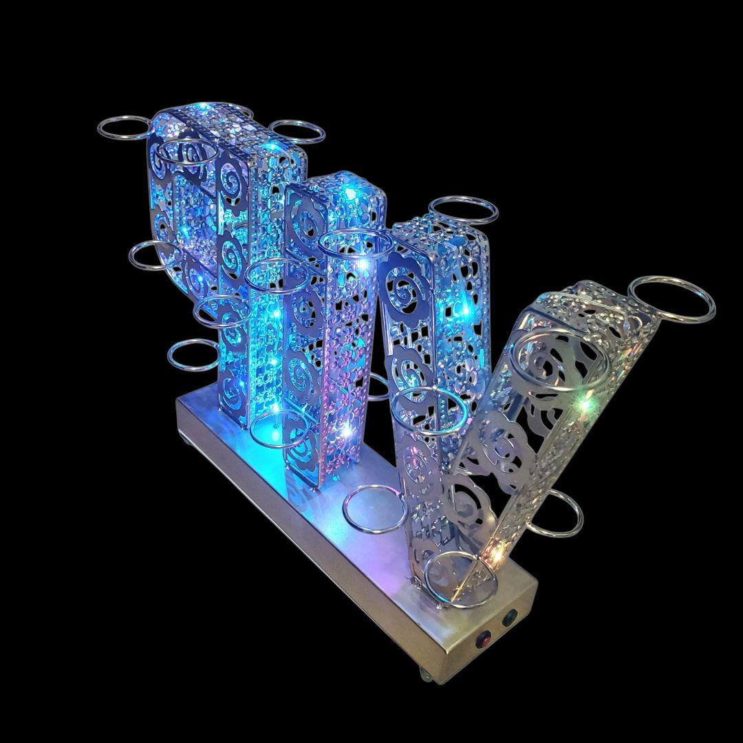 テキーラ観覧車 LEDワインラック VIP電飾スタンド カクテルホルダー 照明