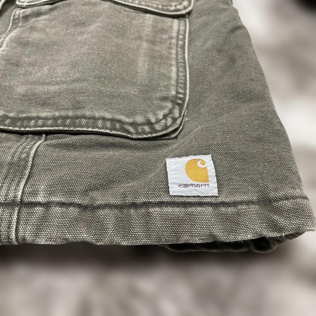 ド*君様 メキシコ製 Carhartt ダックジャケット モスグリーン サイズM