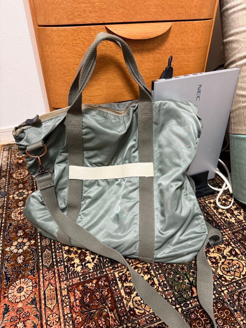 リアルマッコイズ　ナイロンヘルメットバッグ　美品　セージグリーン　レア