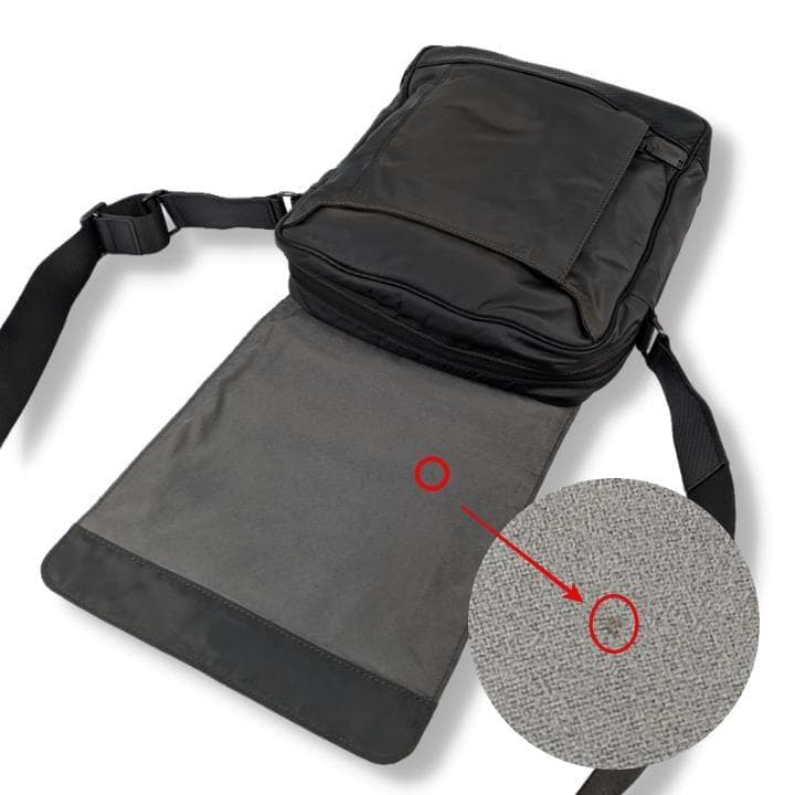 【美品】ダンヒル メッセンジャーバッグ クロスボディバッグ ナイロン レザー