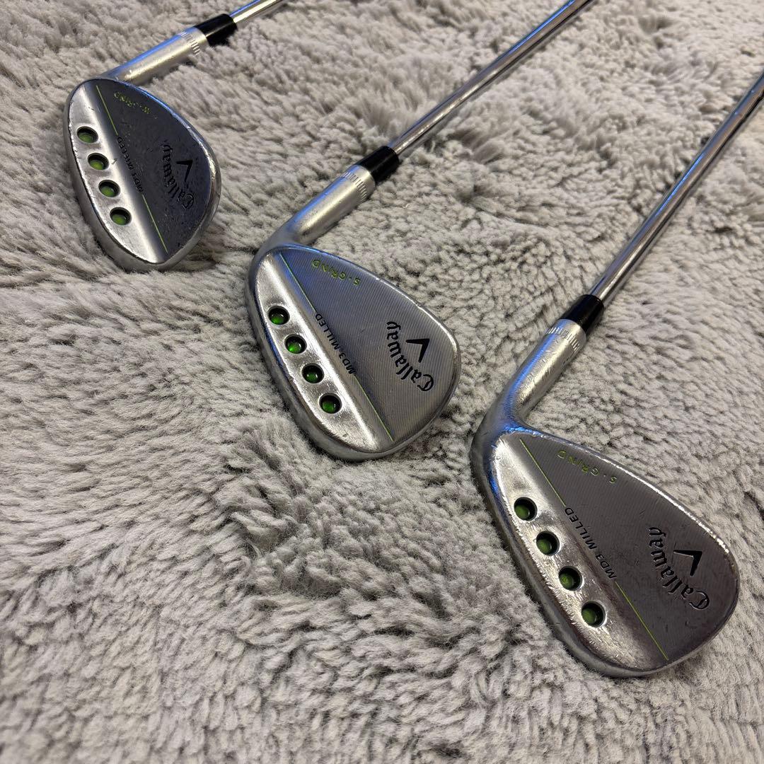 キャロウェイ ウェッジ 3本セット 48° 52° 58° グリップ新品交換済み