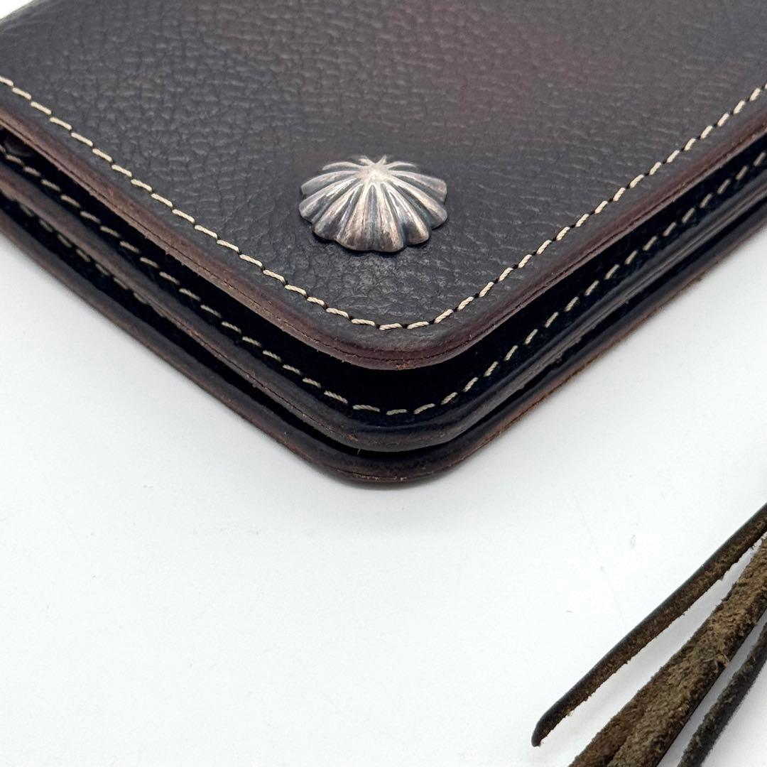 極美品 LARRY SMITH トラッカーズウォレット　ラリースミス コンチョ