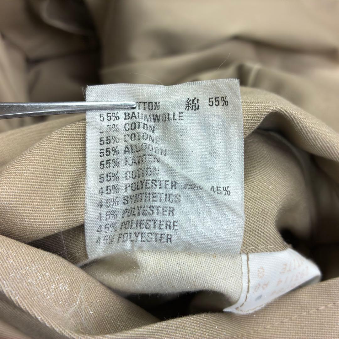 極美品　アクアスキュータム　マキシ丈　ボリューム袖　シングルトレンチコート　M