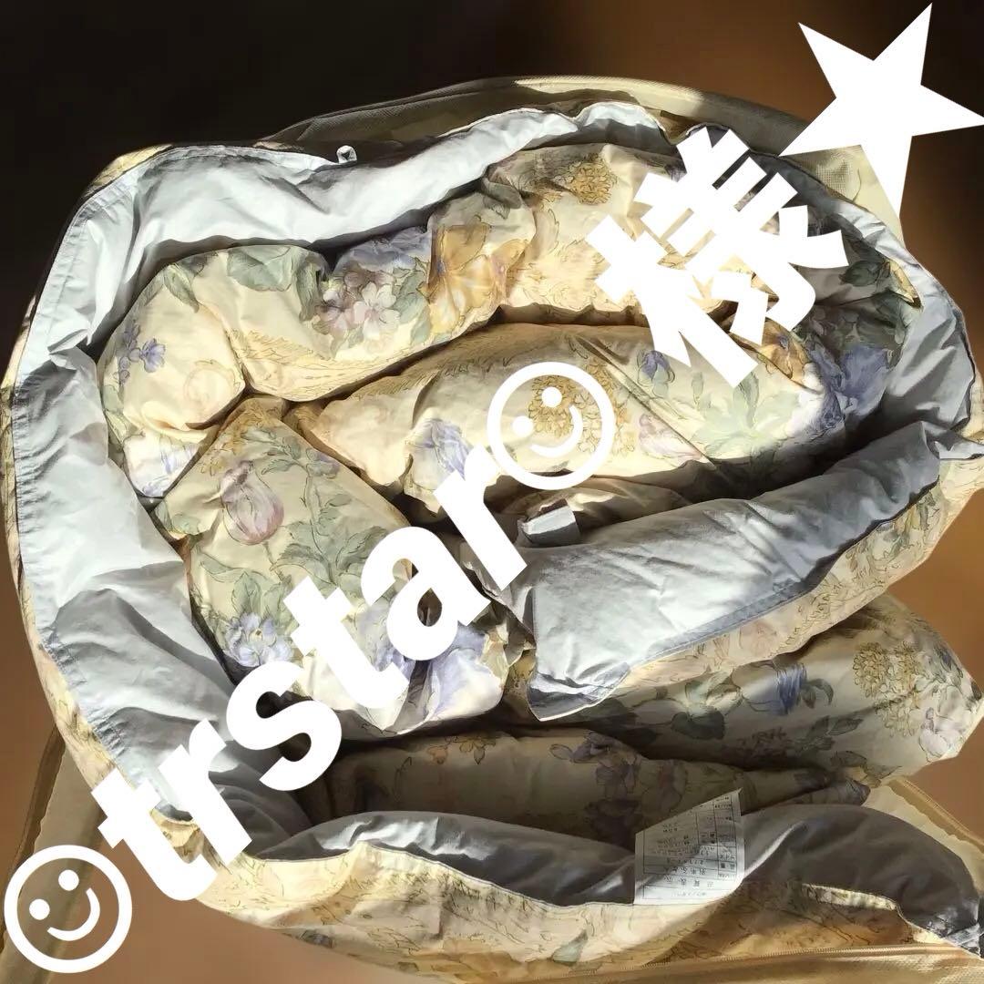 日本製　ダウン80%フェザー20% セミダブル　320㎤/g 綿100%表生地