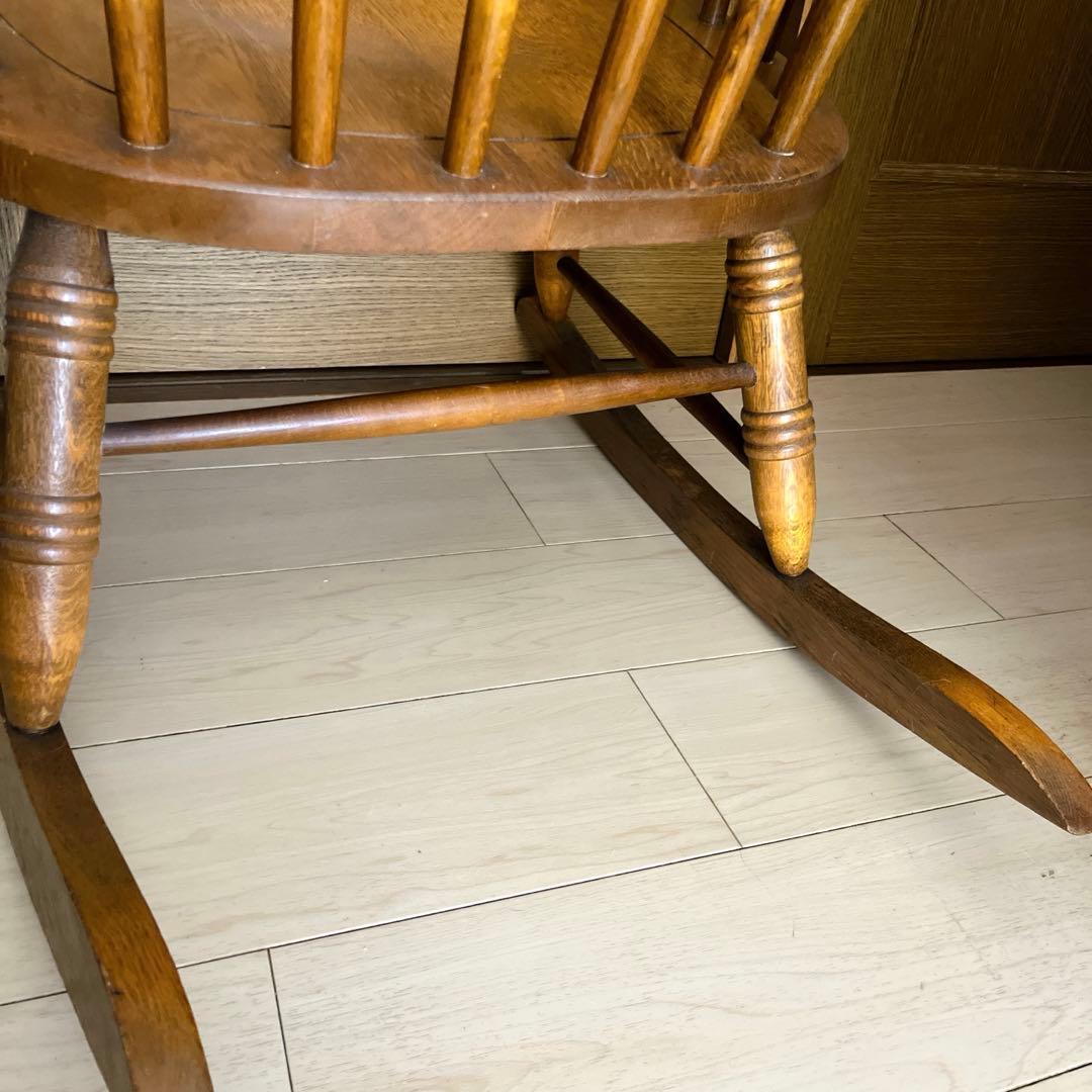 KASHIWA 柏木工飛騨産業 ヴィンテージ木製ロッキングチェア　昭和レトロ