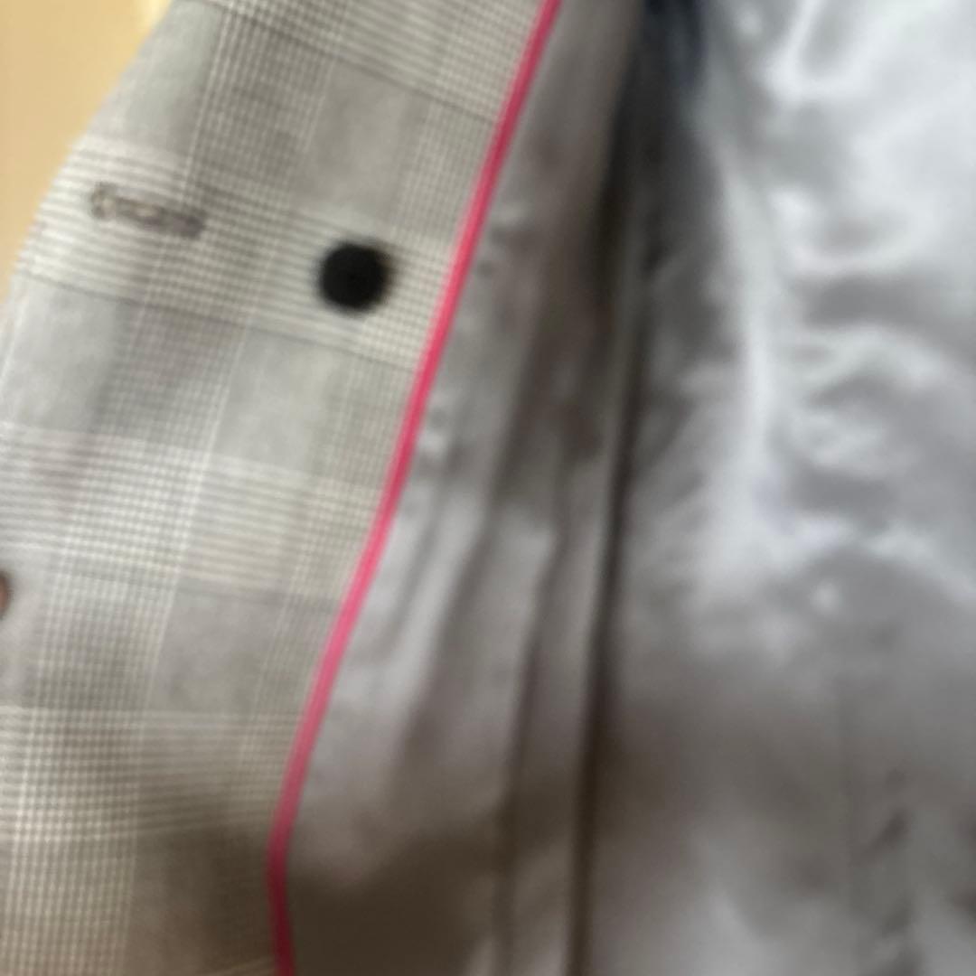 Grace Class チェック柄 ダブルブレスト コート