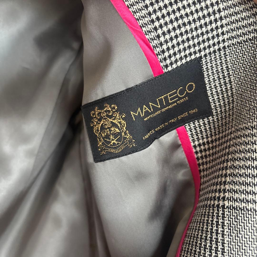 Grace Class チェック柄 ダブルブレスト コート