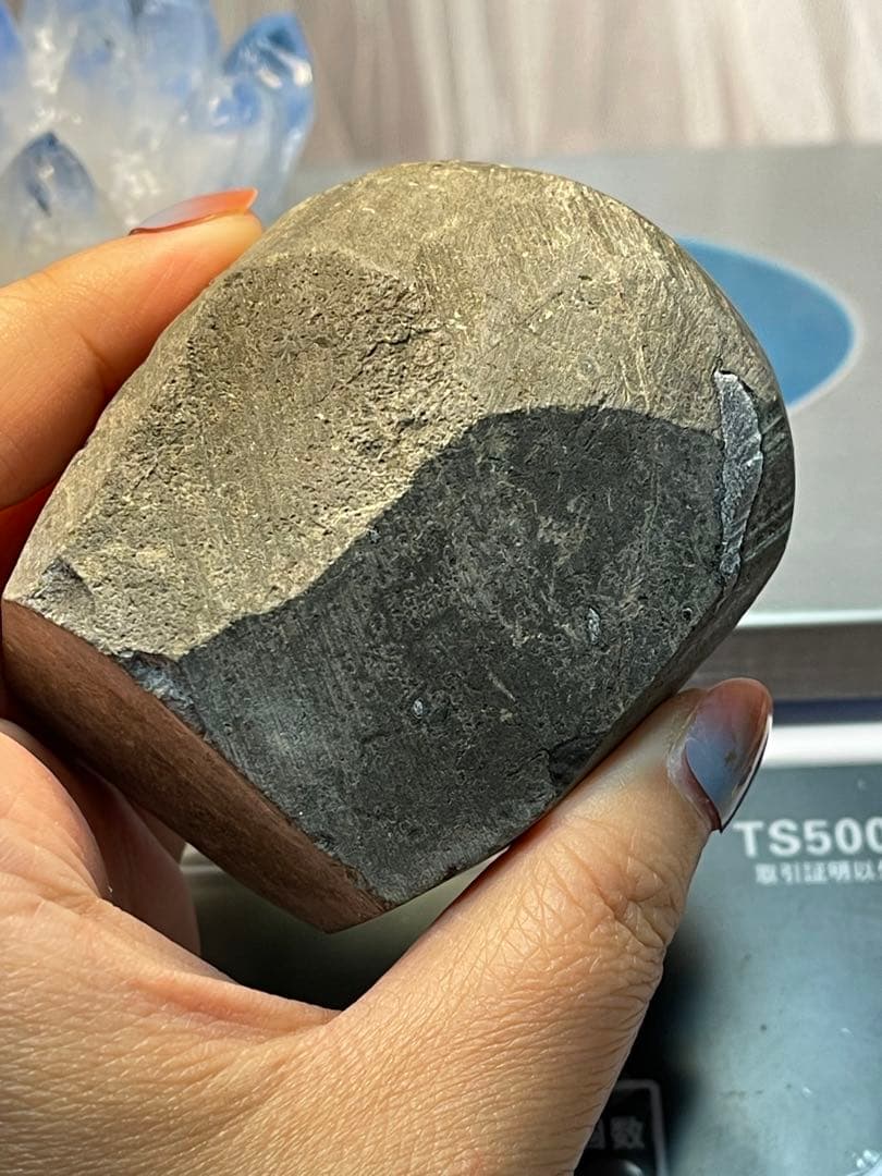 青い水晶クラスター パワーストーンクリスタルとアメジストクラスター セット