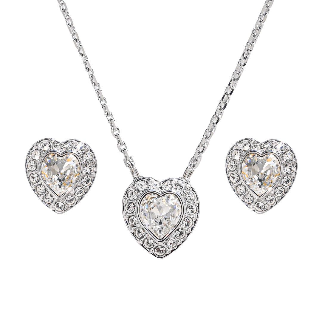 スワロフスキー アリアナ ハート型ピアスとネックレスセット 渡辺翔太