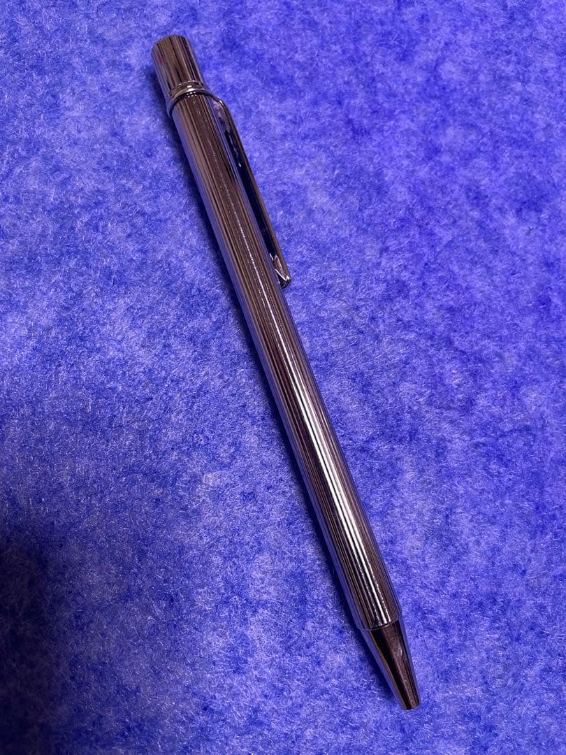 美品カルティエビンテージツイスト式マストボールペンシルバー 黒インク