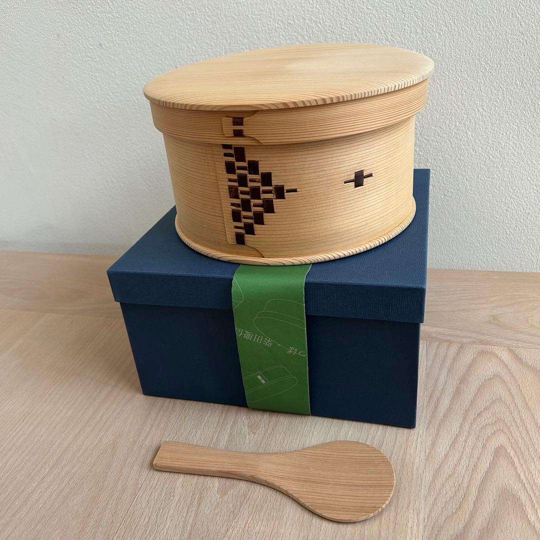 柴田慶信商店 曲げわっぱ 白木 おひつ 7寸5合