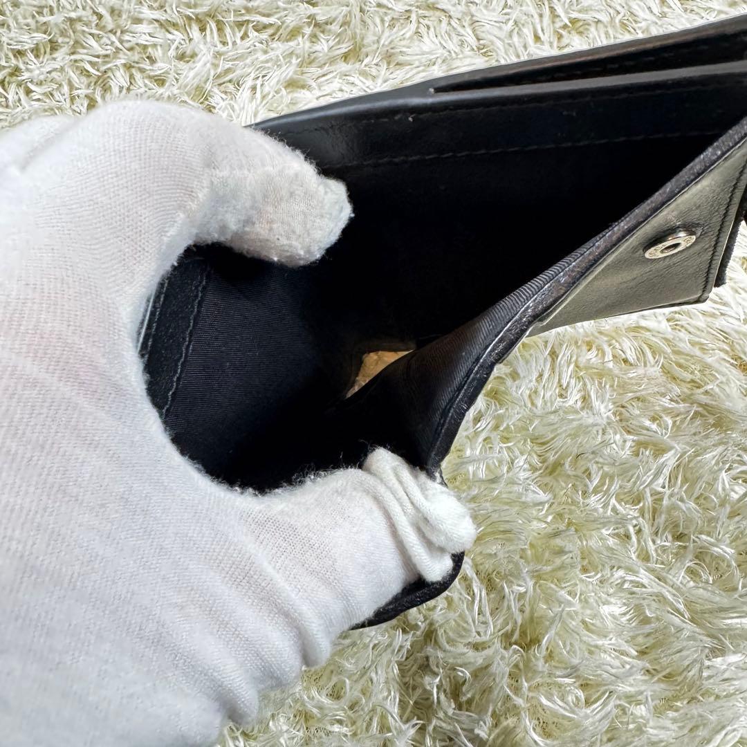 極美品✨グッチ　二つ折り財布　マイクロシマ　付属品完備　黒　544475