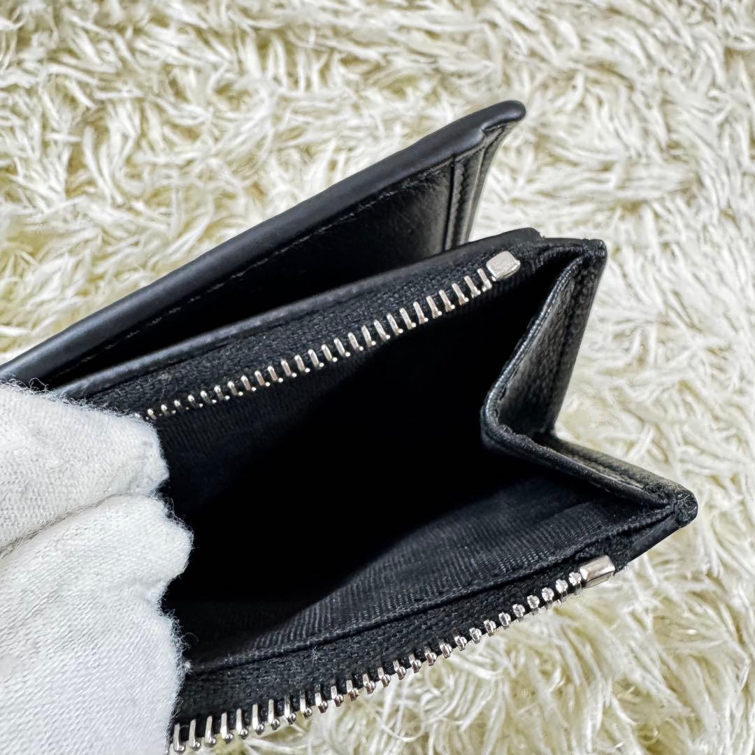 極美品✨グッチ　二つ折り財布　マイクロシマ　付属品完備　黒　544475