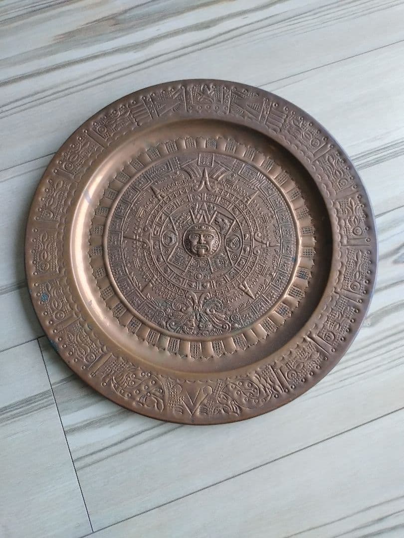 メキシコ 太陽暦 マヤ文明 カレンダー インテリア アンティーク 壁掛け マヤ暦