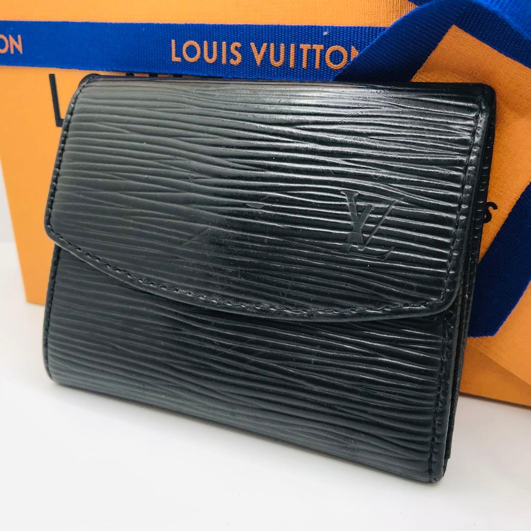 ルイヴィトン✨エピ 黒 ポルトモネ サーンプル ケース ブラック ノワール