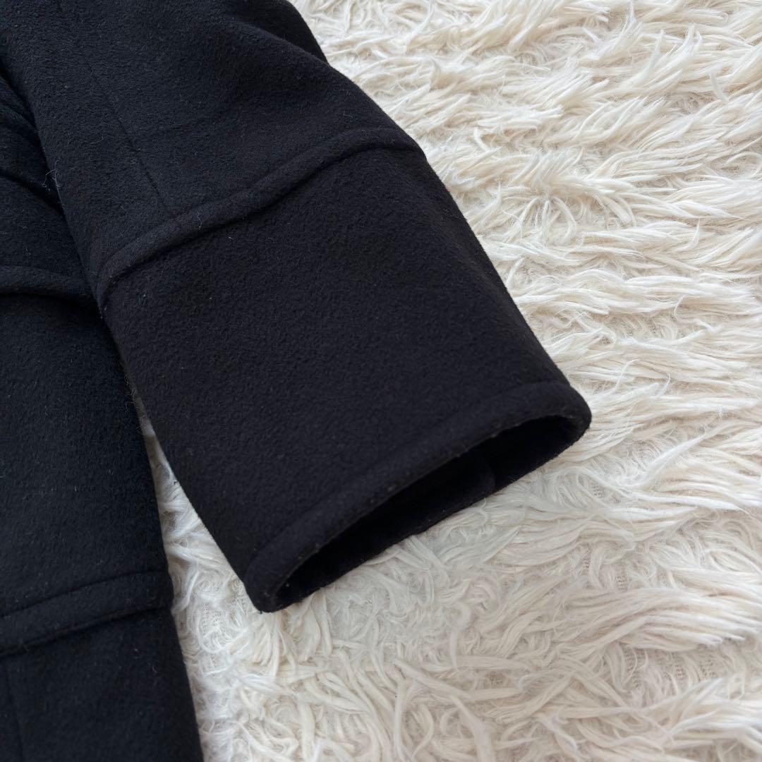 Max&Co 大きいサイズ　アンゴラ混スタンドカラーロングコート　42 ブラック