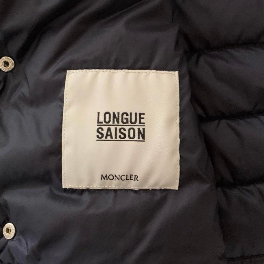 美品　モンクレール　0 ネイビー　LONGUESAISON LIANE