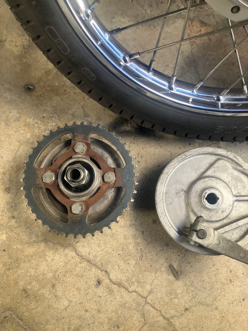 C50 AA01 プレスカブ　DUNLOP D502  & ホイール