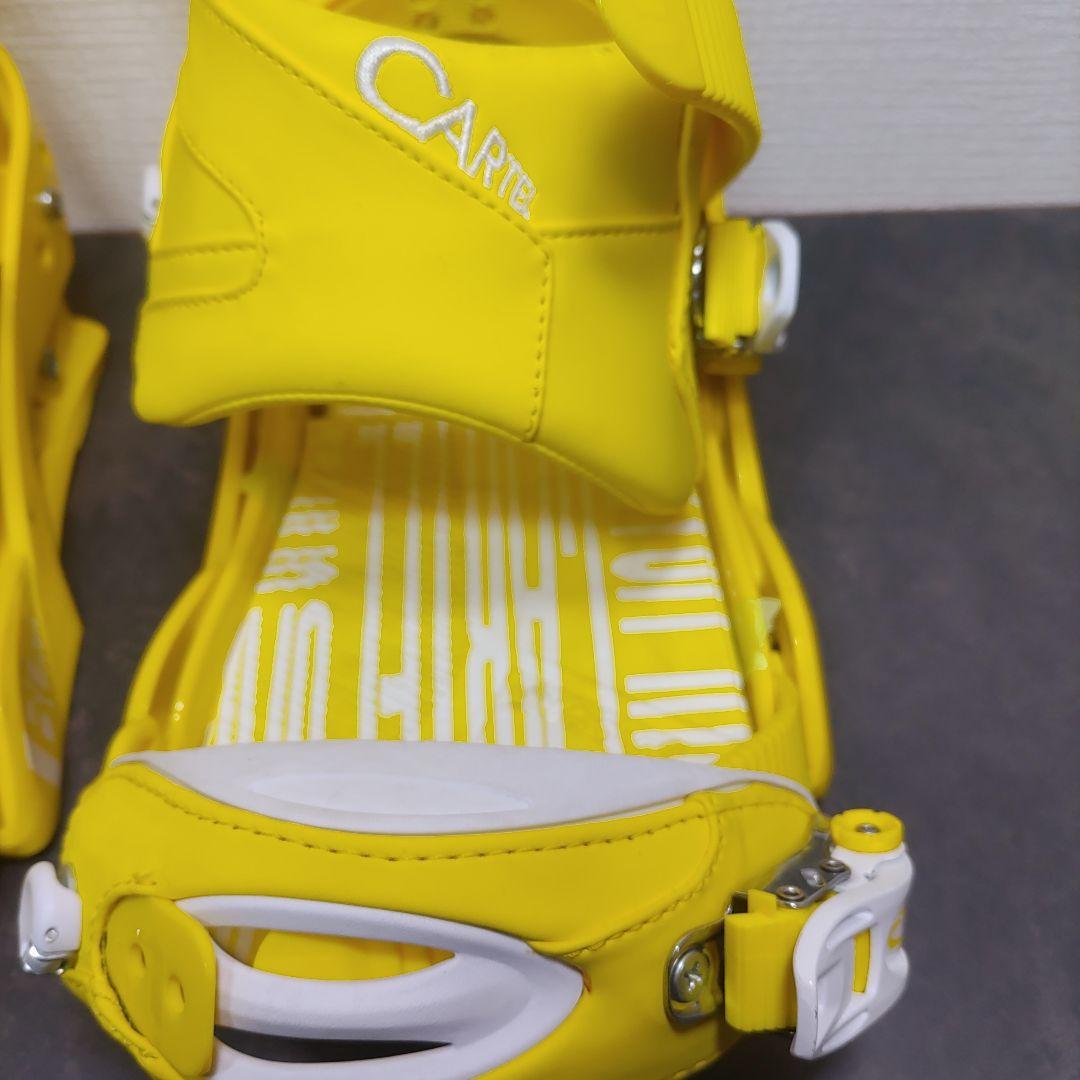 美品　BURTON CARTEL Mサイズ ビンディング イエロー