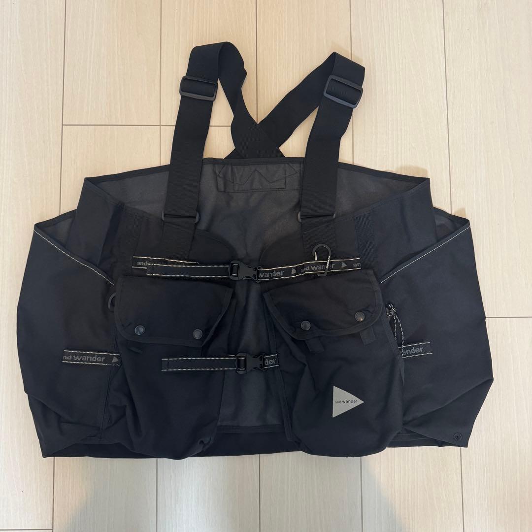 and wander フィールドベスト アンドワンダー 黒