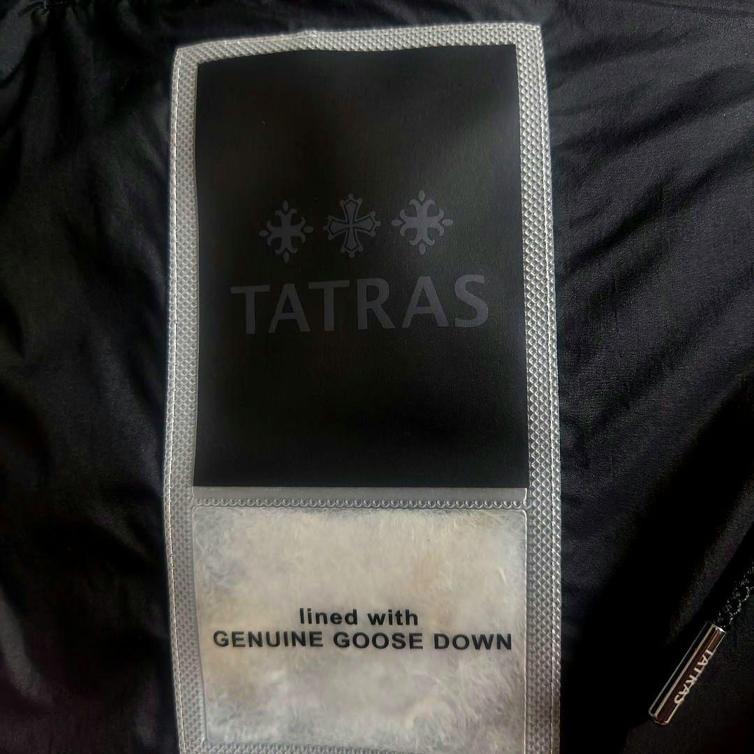 TATRAS ブラック ダウンジャケット HAAVハーブフード付き大きめ4サイズ