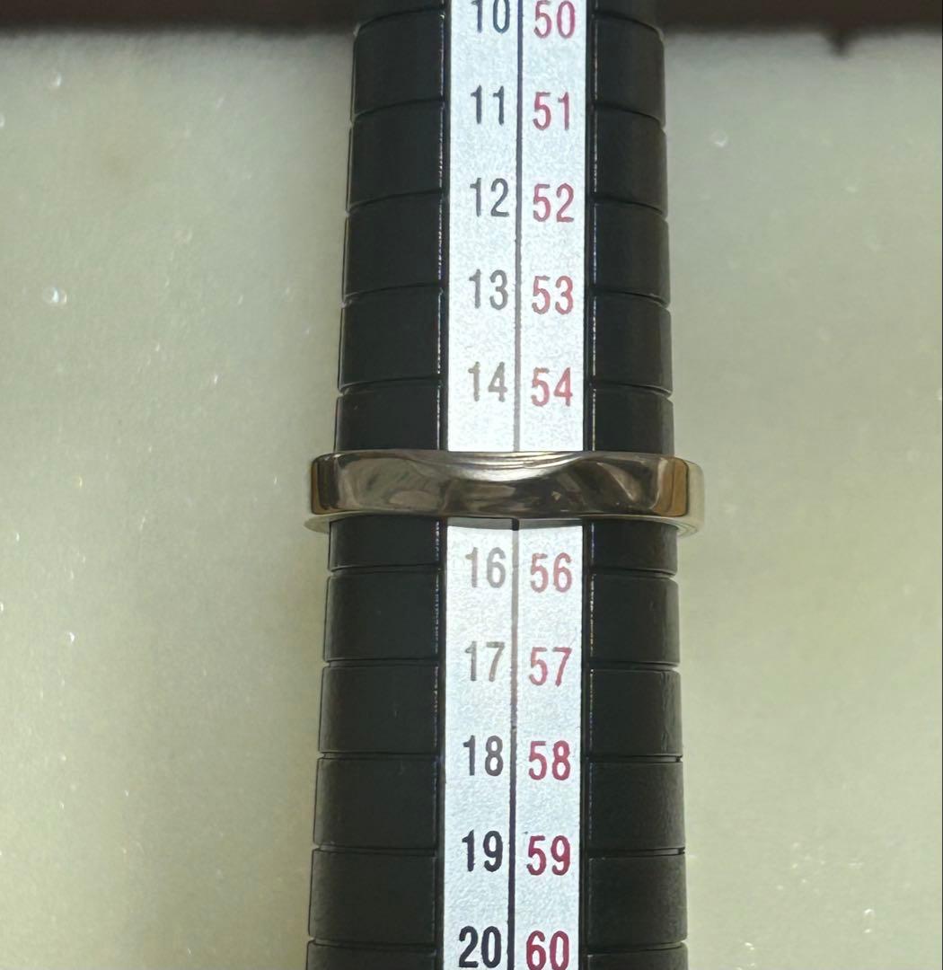 ゆりり 【杢目金屋】K18/Sv結婚指輪　15号 メンズ　レディース