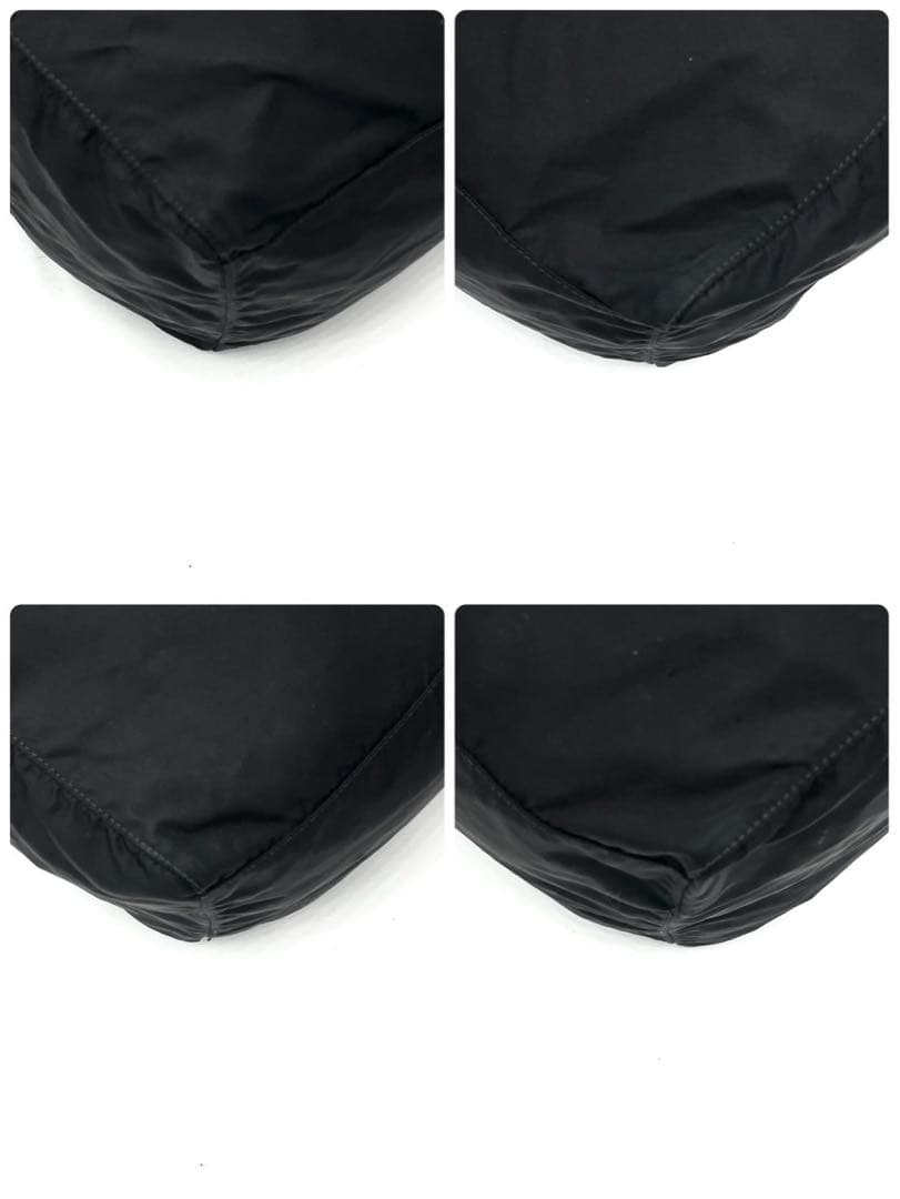 プラダ 三角ロゴ ボストンバッグ A4収納可能 プレート 白タグ ブラック