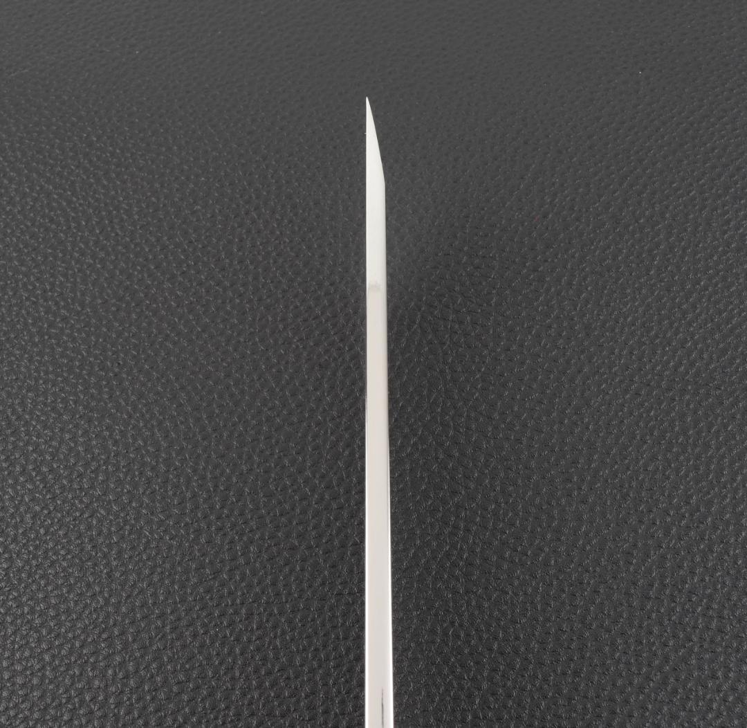 11095先丸柳刃包丁 尺三刺身包丁鏡面仕上げ 刃は究極の切れ味黒檀黒水牛八角柄