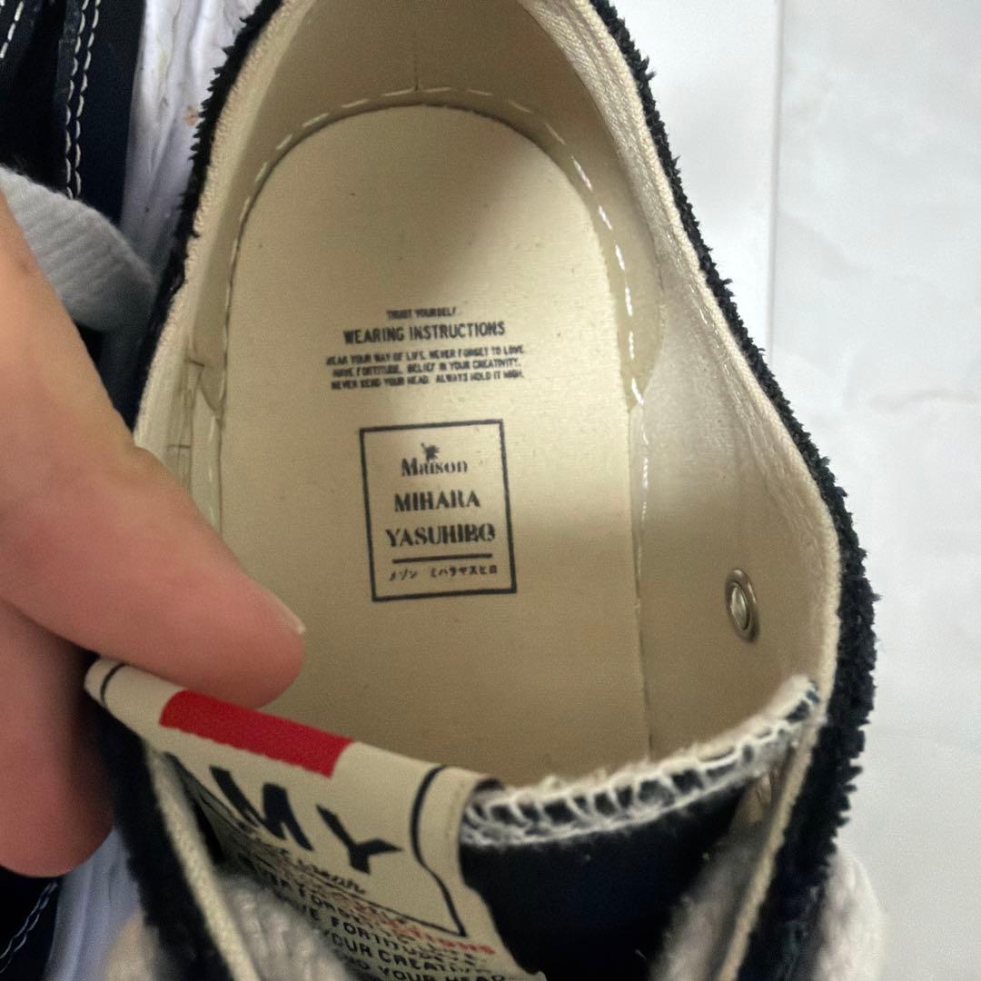 Maison Mihara Yasuhiro ブラックスニーカー