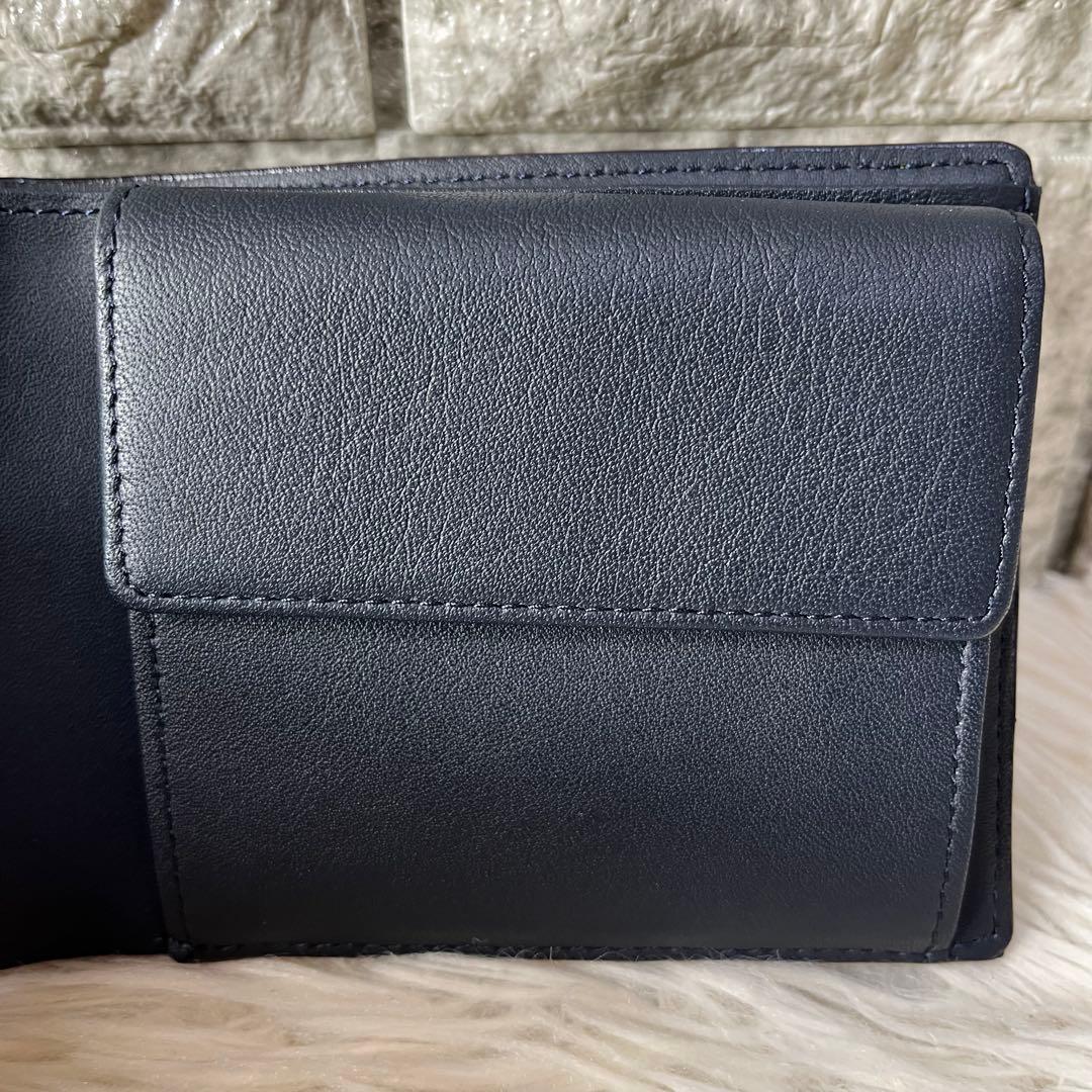 【新品未使用】ポールスミス　PSC694 ストライプステッチ　二つ折り財布