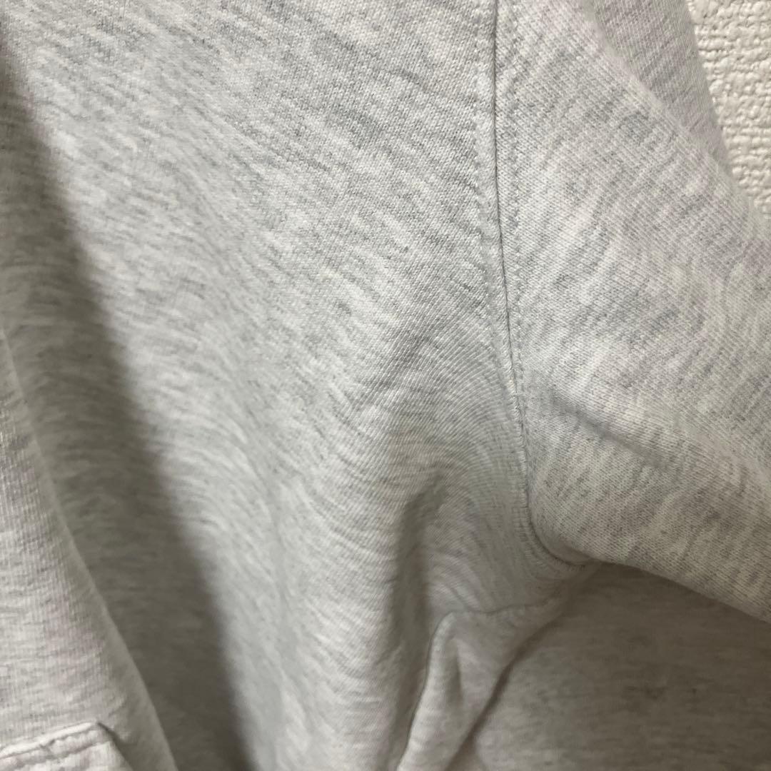 美品　ステューシー　Stussy グレー パーカー 折れ王冠ロゴ