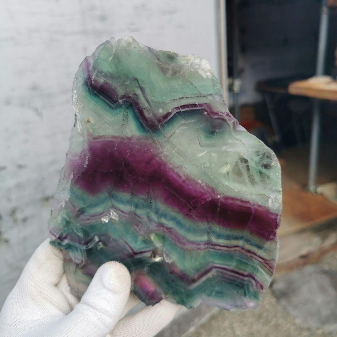 フローライト　722グラム　鑑賞石　石 置物　オブジェ　インテリア