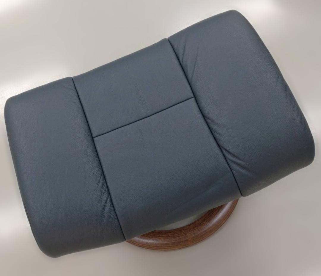 【オットマン】リクライニングチェア エコーネス オットマン付き 本革