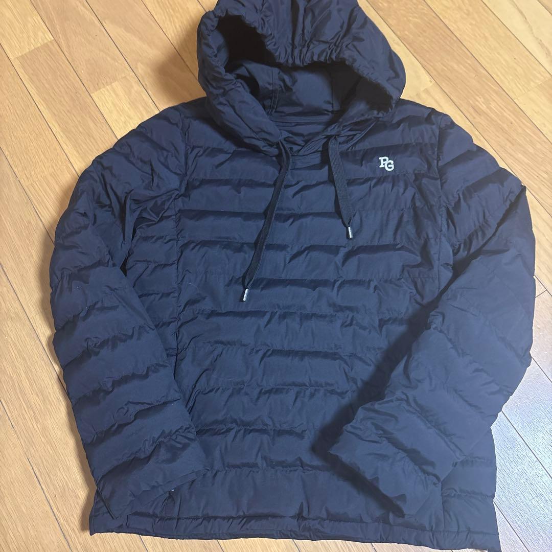 PEARLY GATES フード付きダウンジャケット ブラック