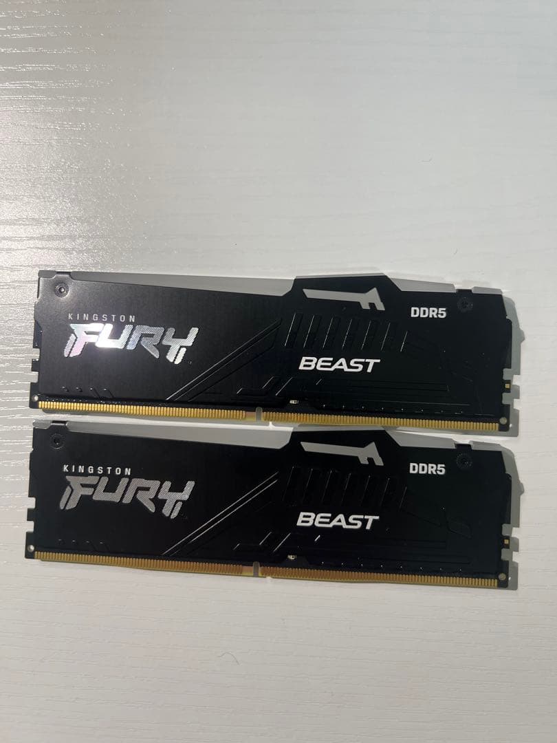 Kingston FURY BEAST DDR5 RGB メモリ 2枚8gb*２