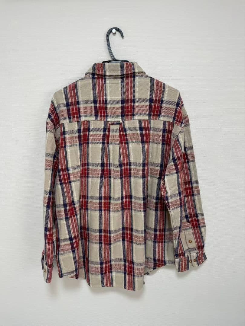 MADNESS ヘビーウォッシュ ダメージ加工 フランネルシャツ