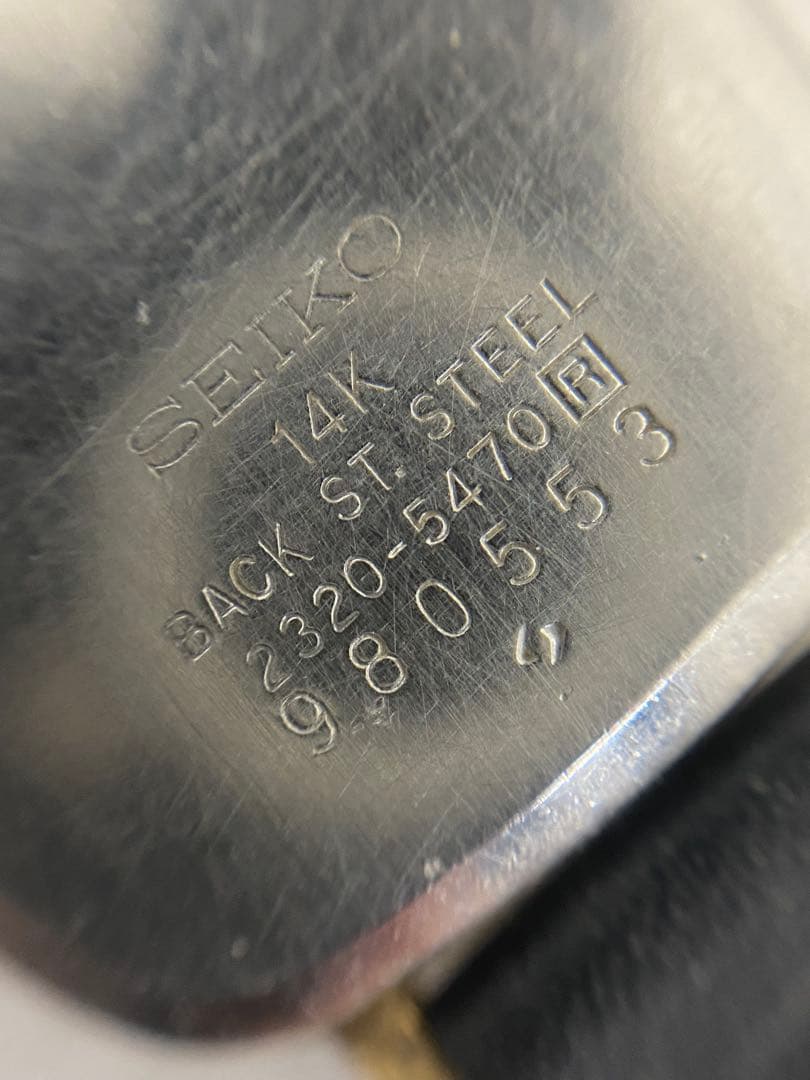 3-3205 SEIKO 14Kクォーツレディース腕時計モデル2320-0760