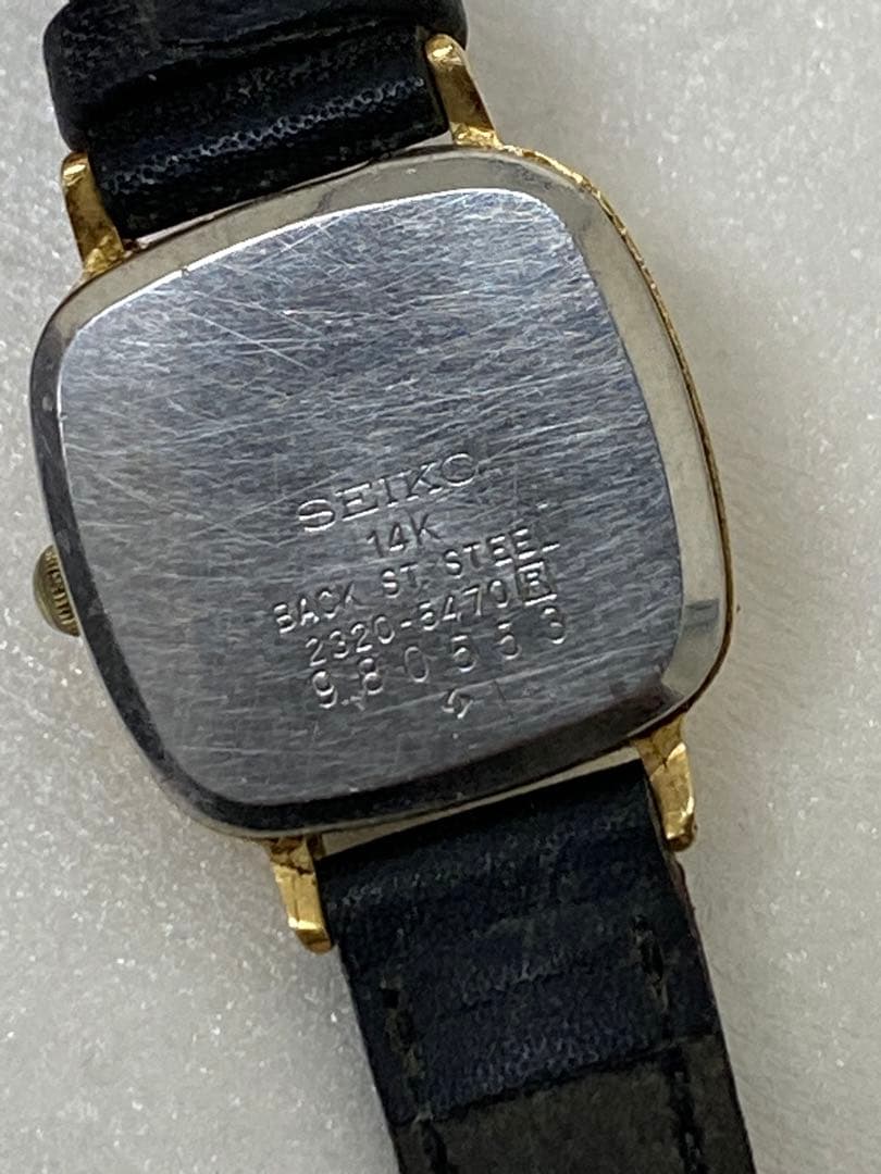 3-3205 SEIKO 14Kクォーツレディース腕時計モデル2320-0760