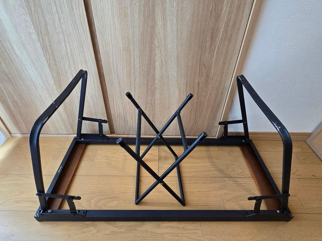 【MUTO・プルマ】IGTテーブル/別売ハンギングラック/(カゴ用ワイヤー)付き