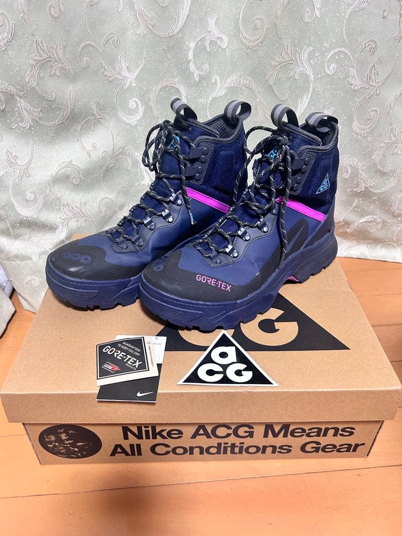 NIKE ACG ガイアドーム 27.5cm ブルー トレッキングブーツ